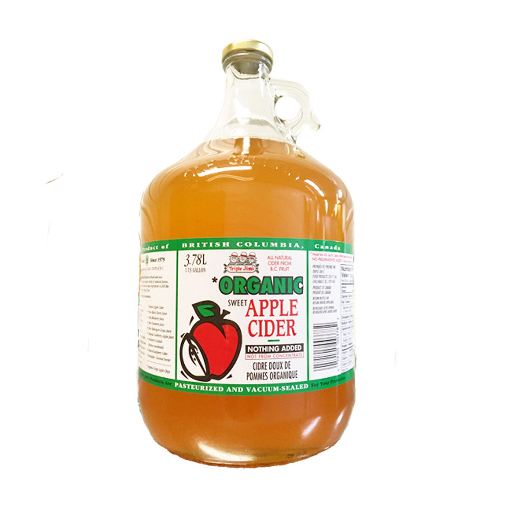 Triple Jim's Sweet Apple Cider (3.78 L) - Lifestyle Markets