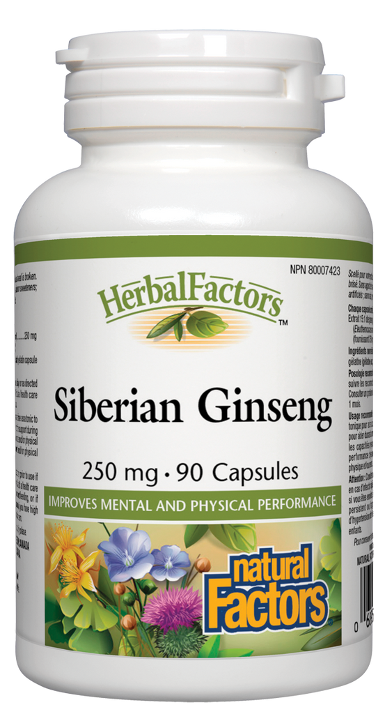 Natural Factors Siberian Ginseng (90 Capsules) - Lifestyle Markets