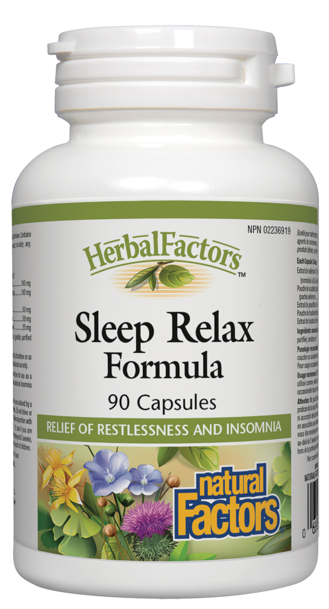 Natural Factors Sleep Relax (90 Capsules) - Lifestyle Markets