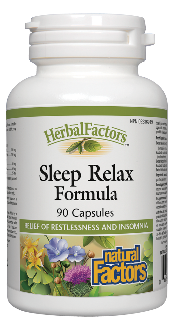 Natural Factors Sleep Relax (90 Capsules) - Lifestyle Markets