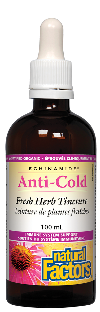 Natural Factors Echinamide Anti-Cold Fresh Herb Tincture (100ml) - Lifestyle Markets