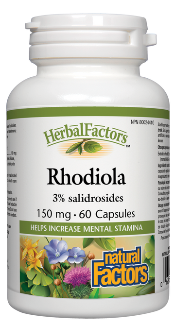 Natural Factors Rhodiola (150mg) (60 Capsules) - Lifestyle Markets