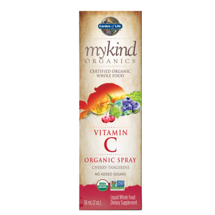 mykind Organics Vitamin C Spray Cherry-Tangerine (58ml) - Lifestyle Markets