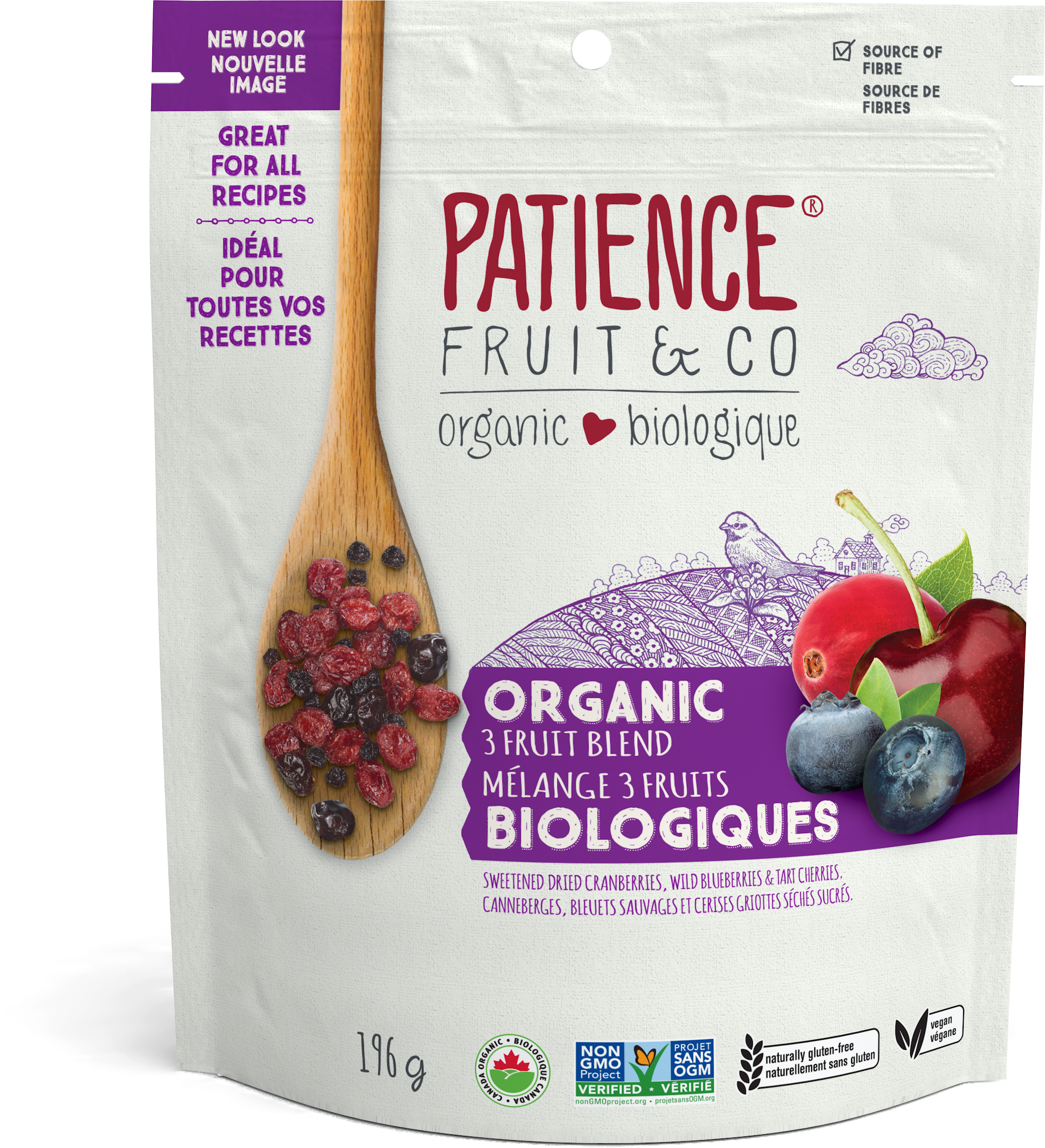 Patience Fruit & Co. Organic 3 Fruit Blend (196g) - Lifestyle Markets