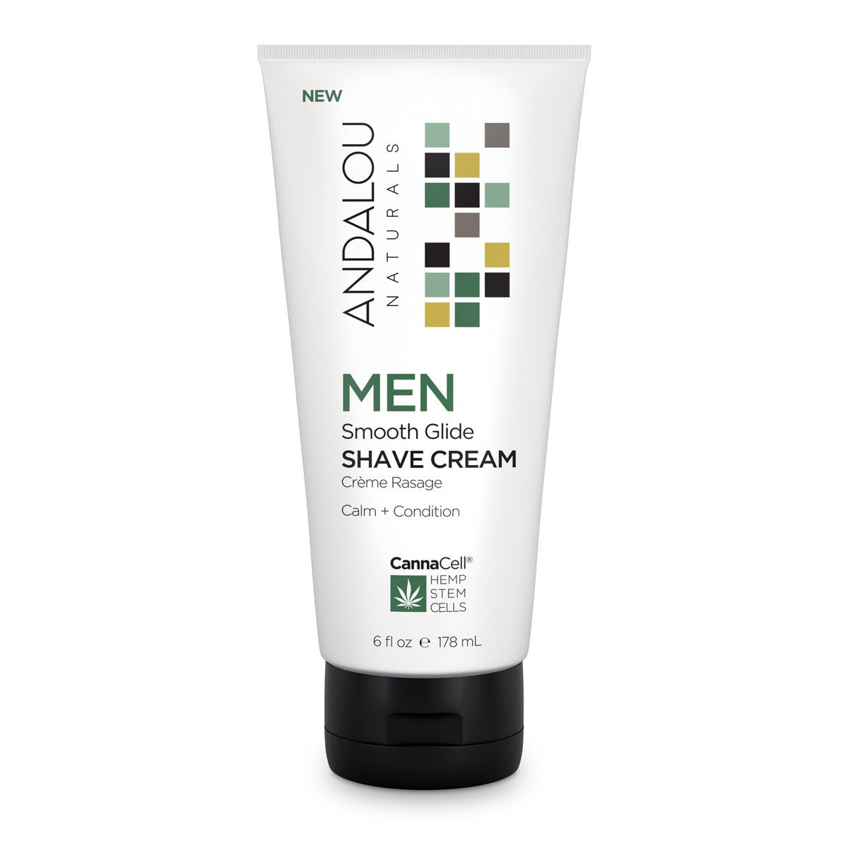Andalou Naturals MEN Smooth Glide Shave Cream (178ml) - Lifestyle Markets