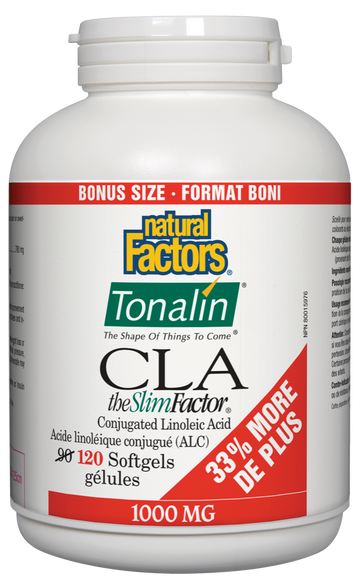 Natural Factors Tonalin CLA (Bonus Size) (120 SoftGels) - Lifestyle Markets