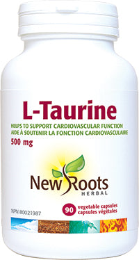 New Roots  L-Taurine (500mg) (90 VCaps) - Lifestyle Markets
