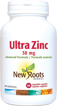 New Roots Ultra Zinc 30mg (90 caps) - Lifestyle Markets