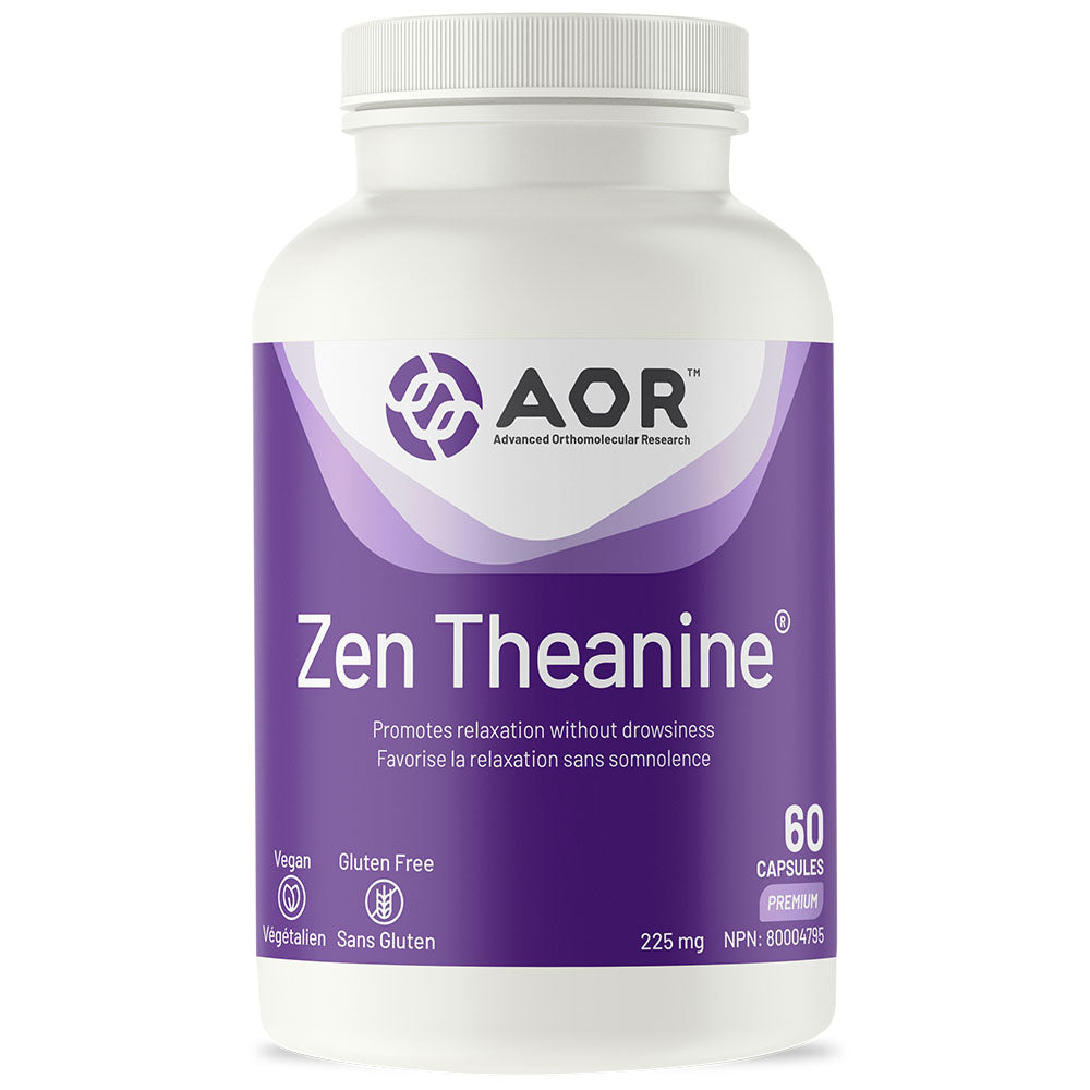 AOR Zen Theanine (225mg) (60 VCaps) - Lifestyle Markets