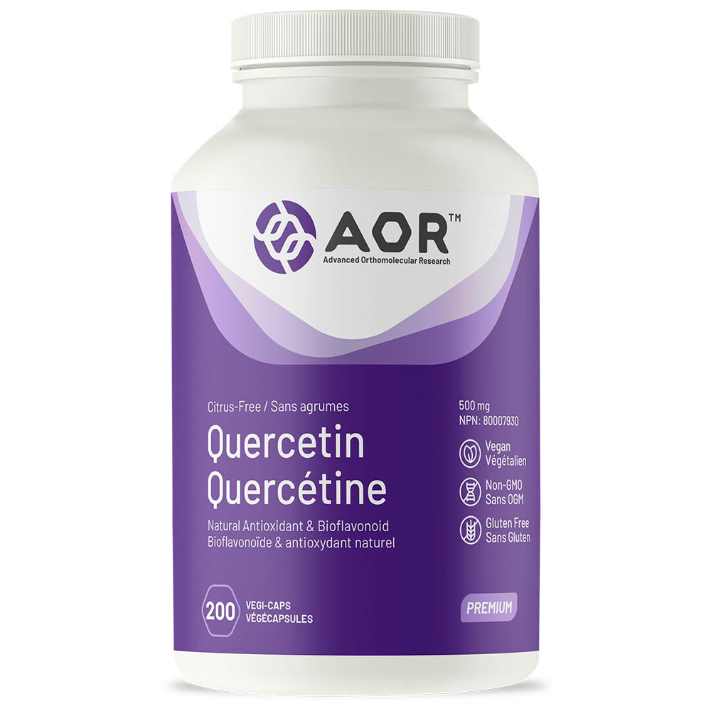 AOR Quercetin (500mg) (200 VCaps) - Lifestyle Markets