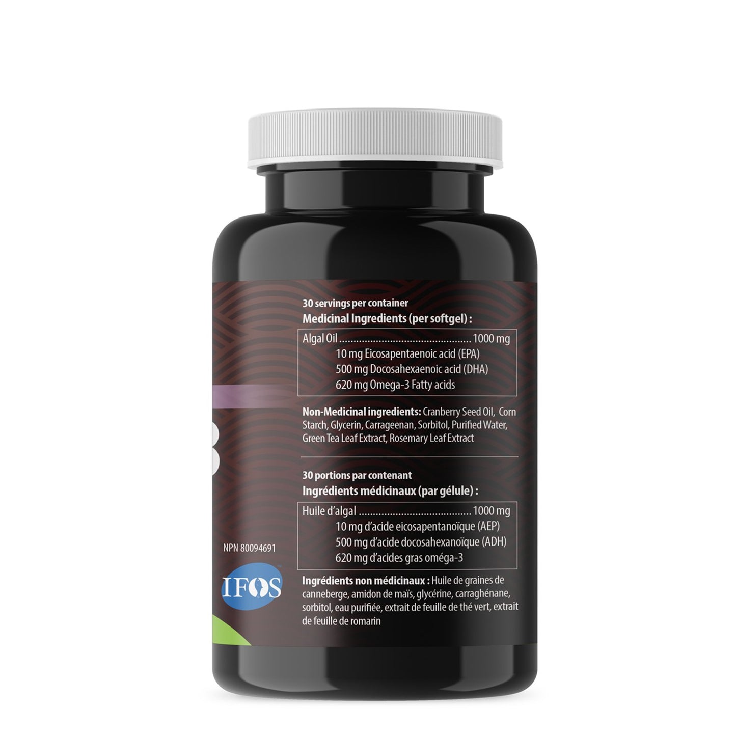 AquaOmega Omega-3 Algae Oil (120 sgels) - Lifestyle Markets