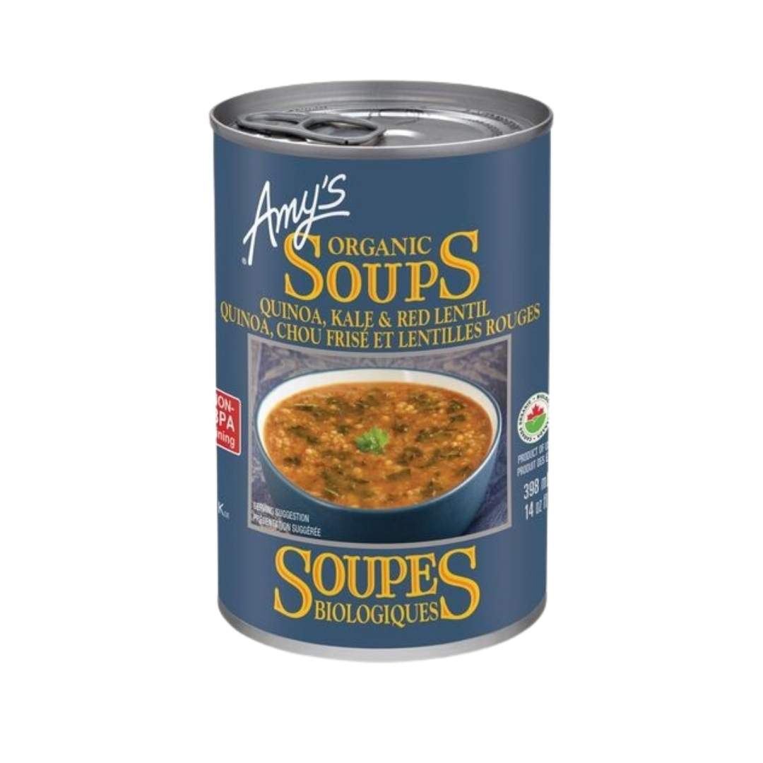 Amy's Kitchen Organic Quinoa & Kale & Red Lentil Soup (398ml) - Lifestyle Markets