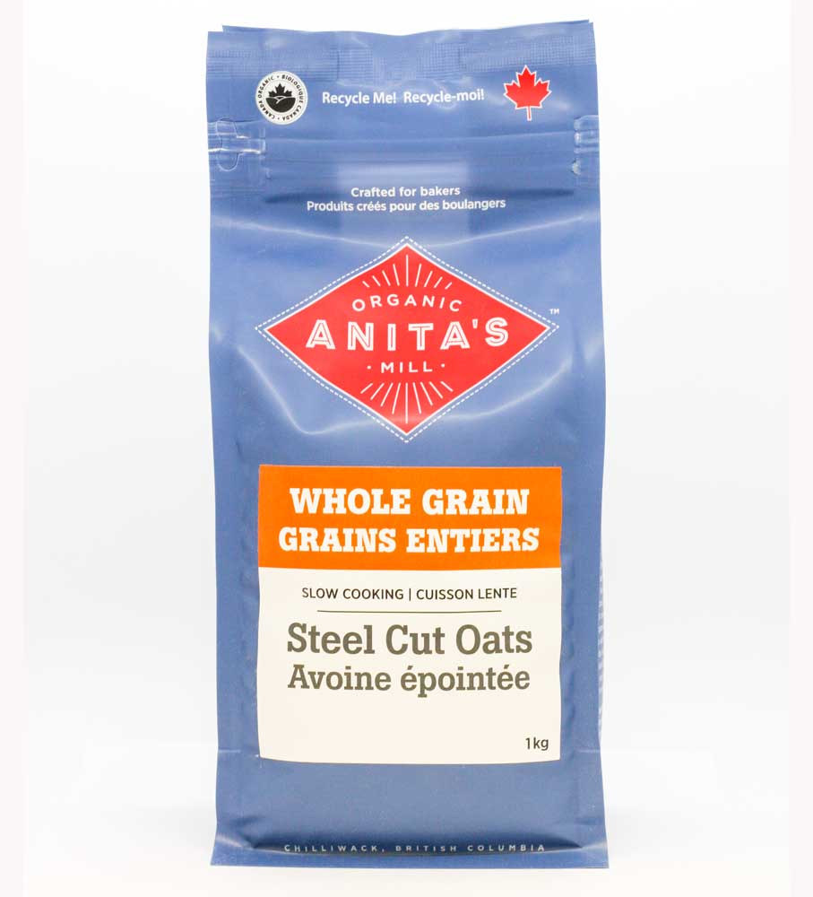 Anita's Organic Mill Slow Cooking Steel Cut Oats (1kg) - Lifestyle Markets