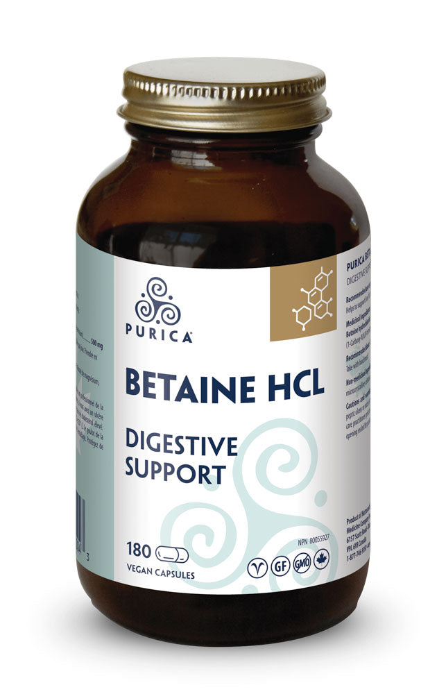 Purica Betaine HCL (180 VCaps) - Lifestyle Markets