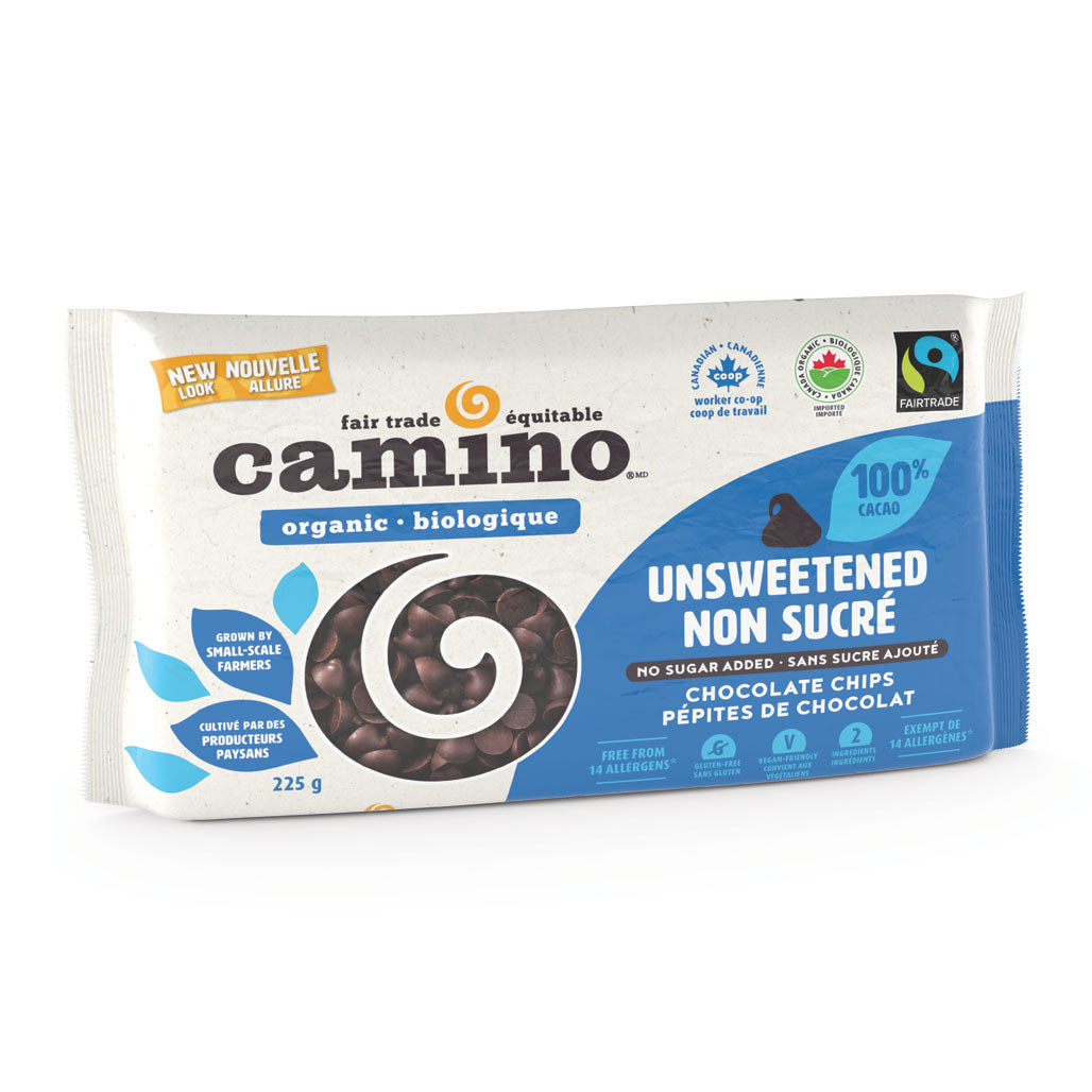 Camino Unsweetened Chocolate Chips (225g) - Lifestyle Markets