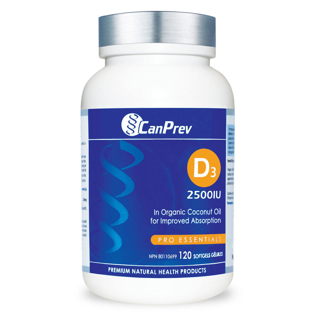 CanPrev Vitamin D3 2,500IU (120sgels) - Lifestyle Markets