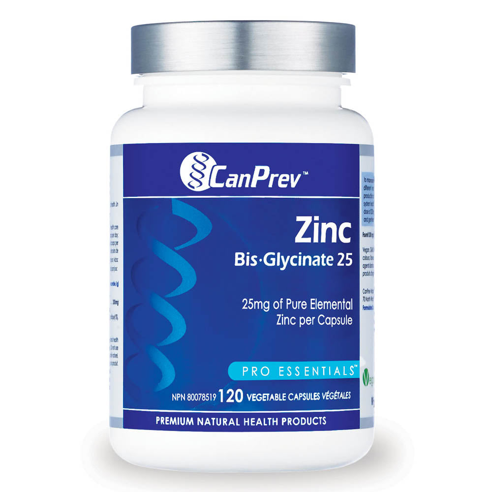 CanPrev Zinc Bis Glycinate 25 (120 VCaps) - Lifestyle Markets