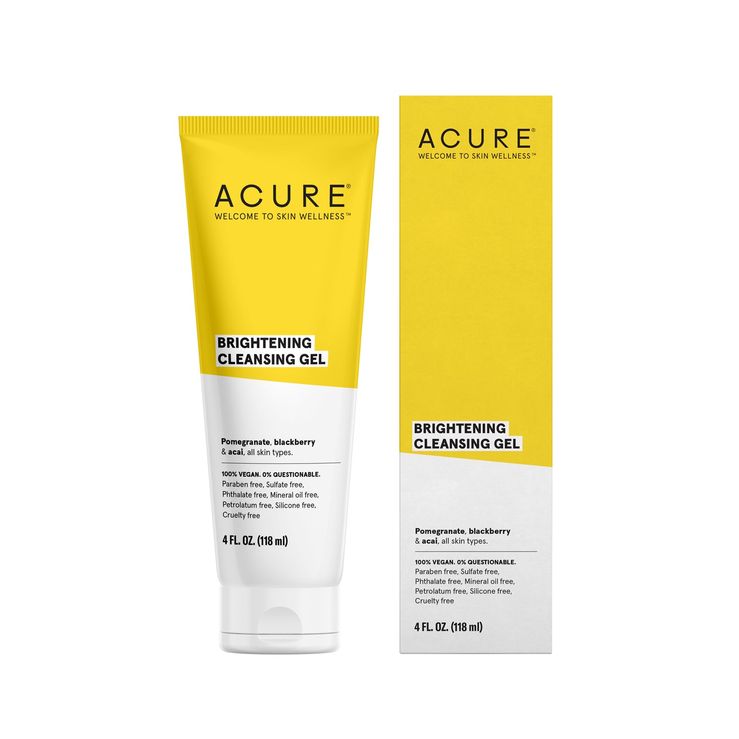 Acure Brilliantly Brightening Cleansing Gel (118ml) - Lifestyle Markets