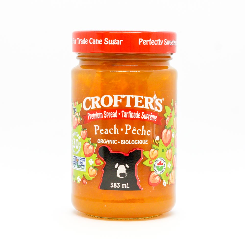 Crofter's Organic Premium Peach Spread (383ml) - Lifestyle Markets