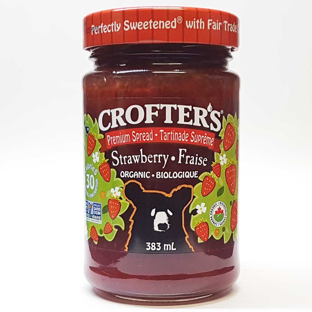 Crofter's Organic Premium Strawberry Spread (383ml) - Lifestyle Markets