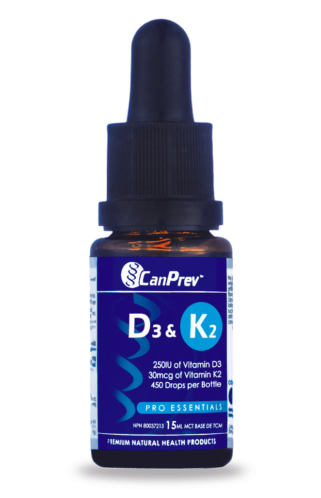 CanPrev Vitamin D3 & K2 Drops (15ML) - Lifestyle Markets