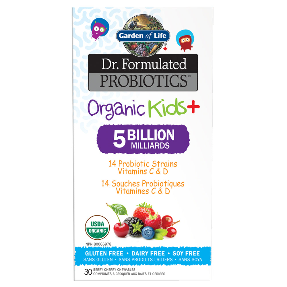 Garden of Life Dr. Formulated Probiotics Kids+ Berry Cherry (30chews) - Lifestyle Markets