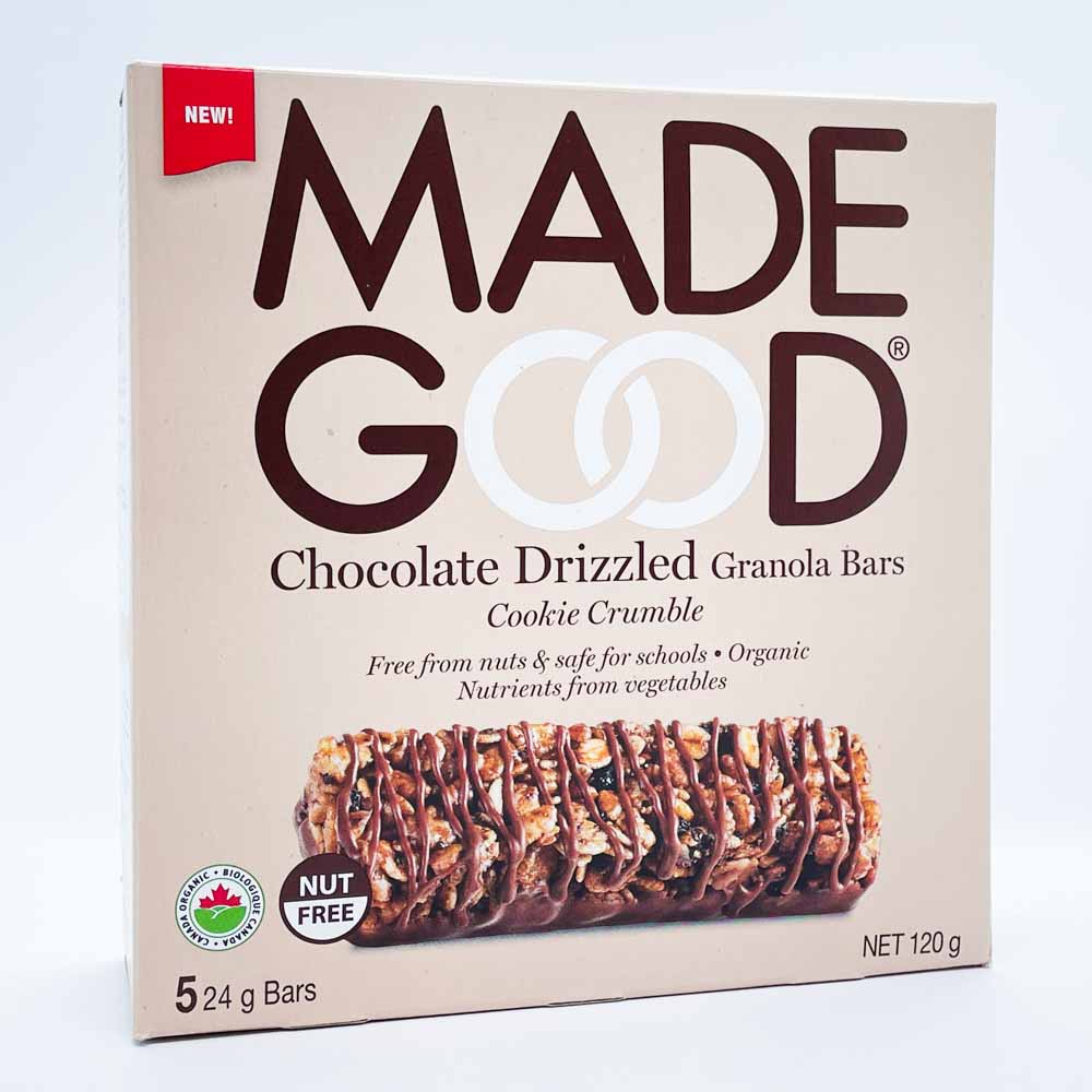 Made Good Chocolate Drizzled Granola Bars - Cookie Crumble (5x24g) - Lifestyle Markets
