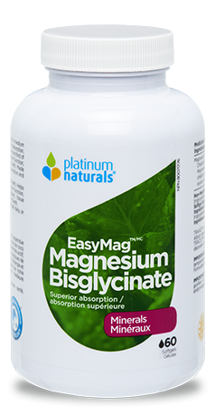 Platinum Naturals EasyMag Magnesium Bisglycinate (60 Softgels) - Lifestyle Markets