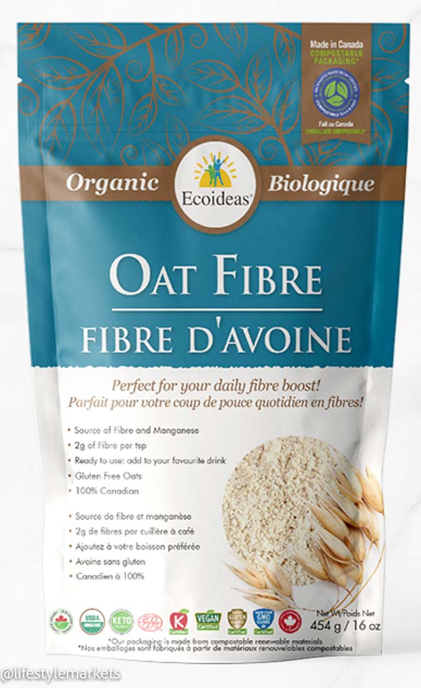 Ecoideas Oat Fibre (454g) - Lifestyle Markets