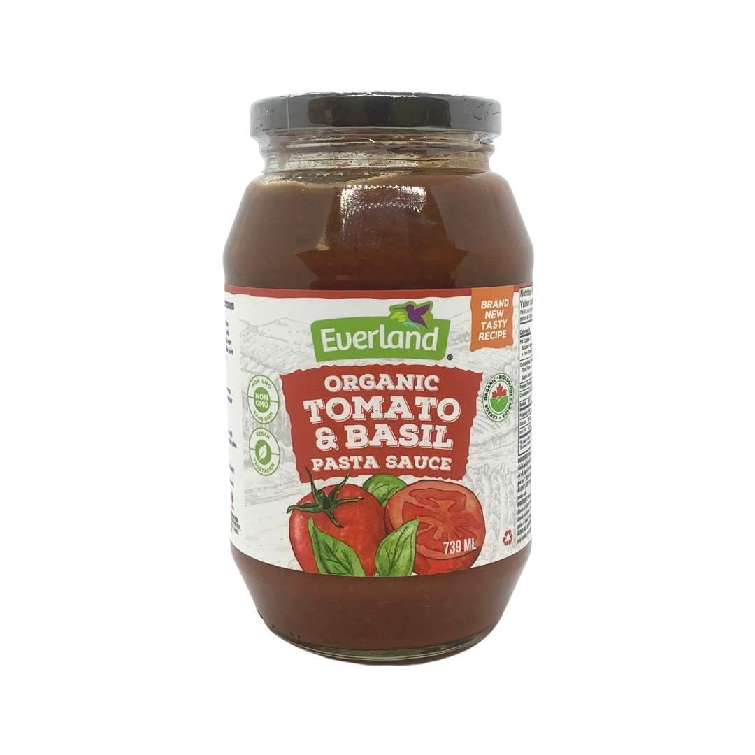 Everland Organic Pasta Sauce - Tomato Basil (739ml) - Lifestyle Markets