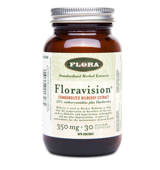 Flora FloraVision Bilberry (30 VCaps) - Lifestyle Markets