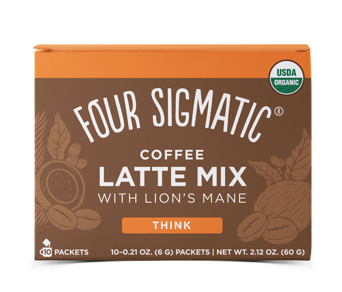 Four Sigmatic Coffee Latte Mix w/ Lion's Mane - 10 sachets (60g) - Lifestyle Markets