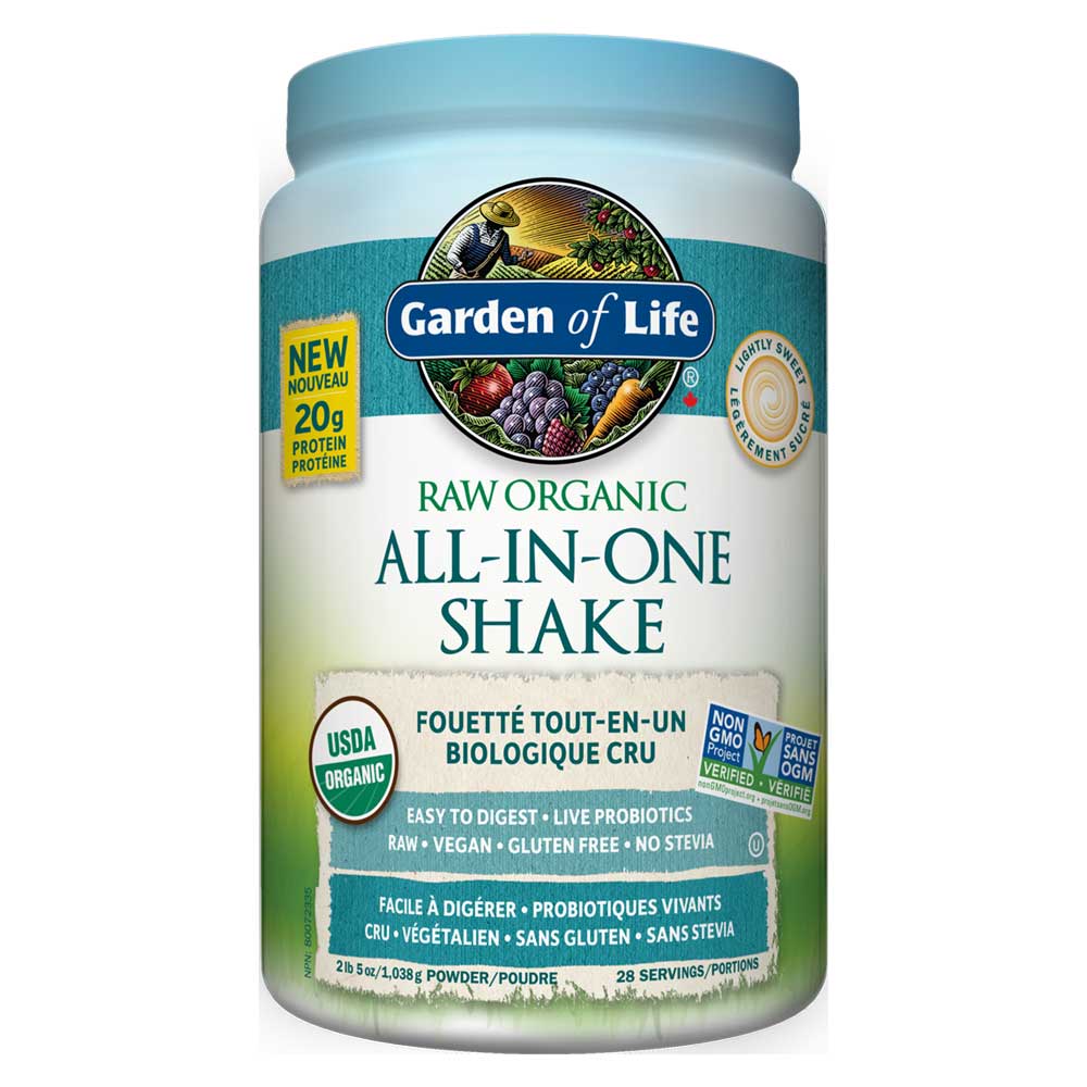 Garden of Life All-In-One Shake - Lightly Sweetened (1038g) - Lifestyle Markets