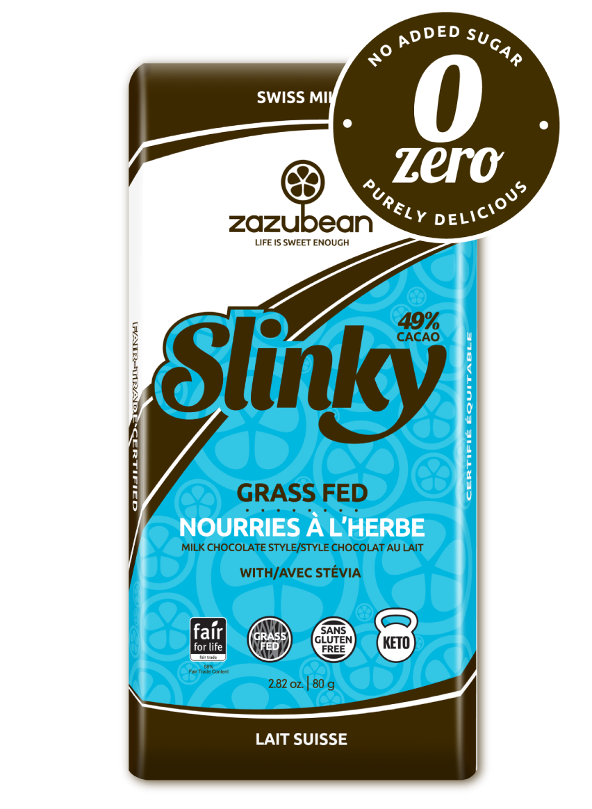 Zazubean Slinky Grass-Fed Chocolate (80g) - Lifestyle Markets