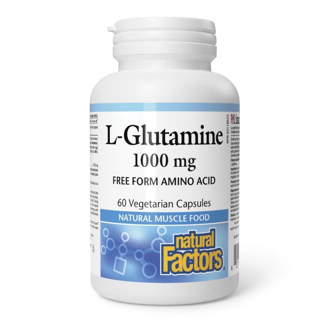 Natural Factors L-Glutamine (1000mg) (60 VCaps) - Lifestyle Markets