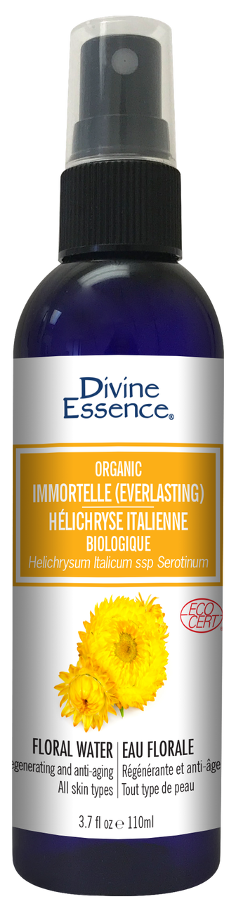 Divine Essence Organic Everlasting (Immortelle) Floral Water (110ml) - Lifestyle Markets