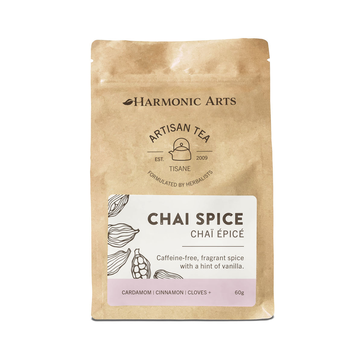 Harmonic Arts Artisan Tea - Chai Spice (60g) - Lifestyle Markets