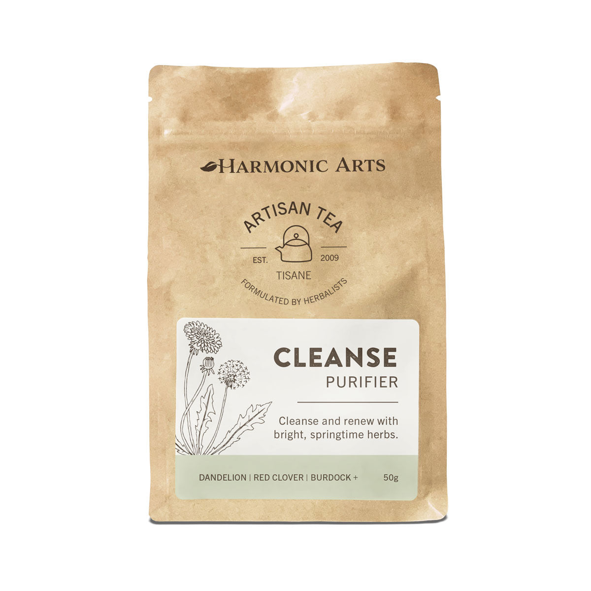 Harmonic Arts Artisan Tea - Cleanse (50g) - Lifestyle Markets