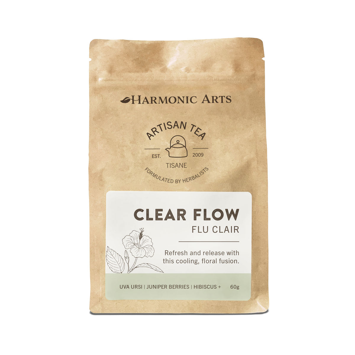 Harmonic Arts Artisan Tea - Clear Flow (60g) - Lifestyle Markets
