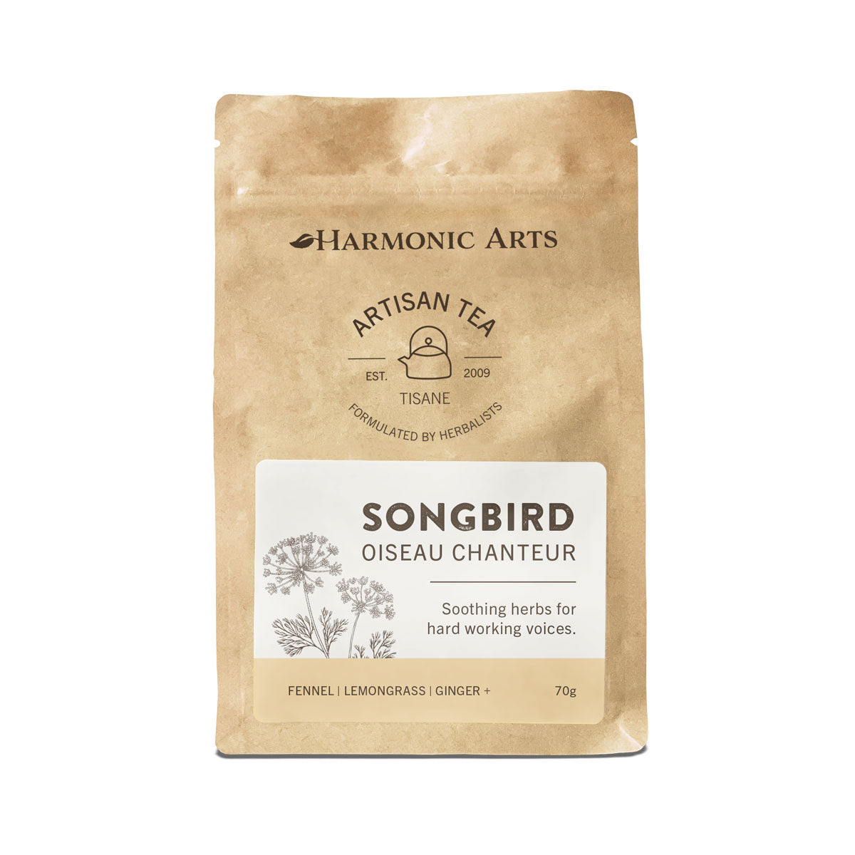 Harmonic Arts Artisan Tea - Songbird (70g) - Lifestyle Markets