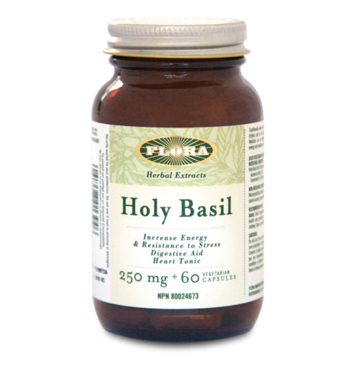 Flora Holy Basil (250mg) (60 VCaps) - Lifestyle Markets