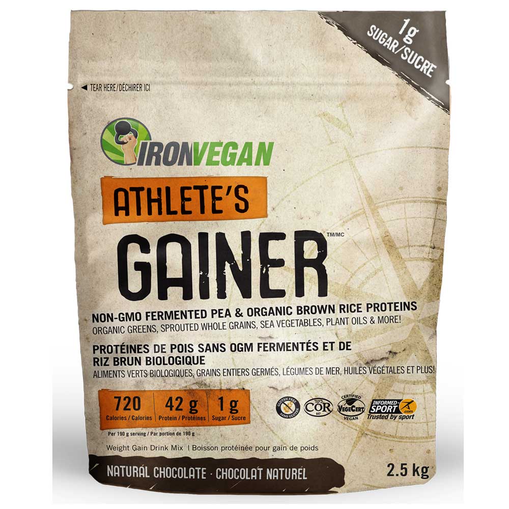 IronVegan Athlete's Gainer - Chocolate (2.5kg) - Lifestyle Markets