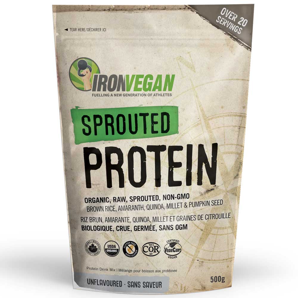 IronVegan Sprouted Protein - Unflavoured (500g) - Lifestyle Markets