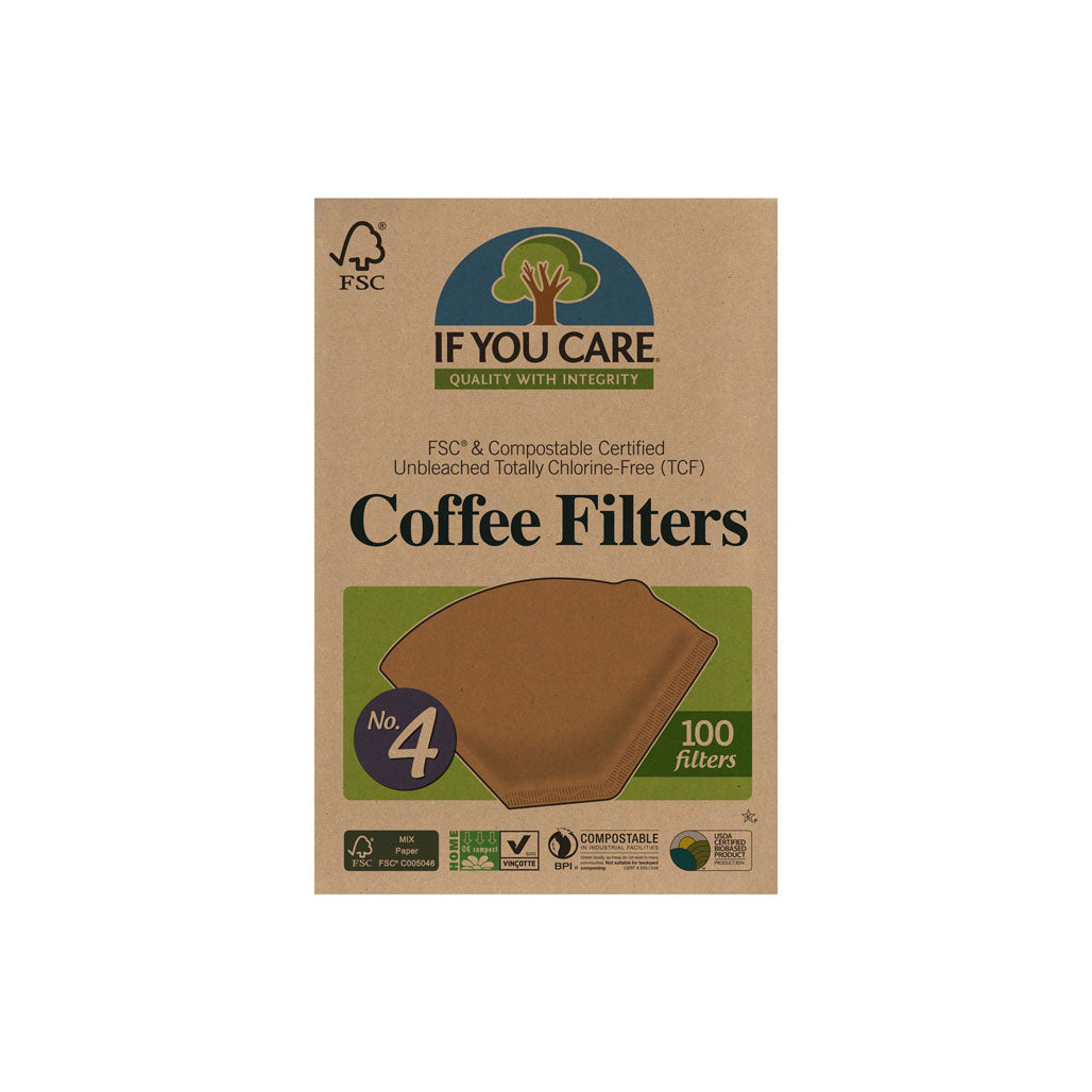 If You Care Coffee Filters - No. 4 Size (100) - Lifestyle Markets