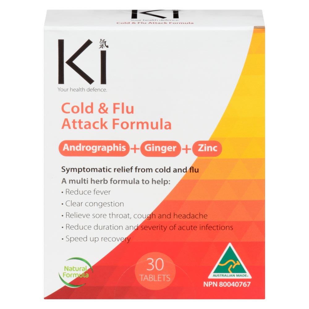 Martin & Pleasance Ki Cold & Flu Attack Formula (30 Tablets) - Lifestyle Markets