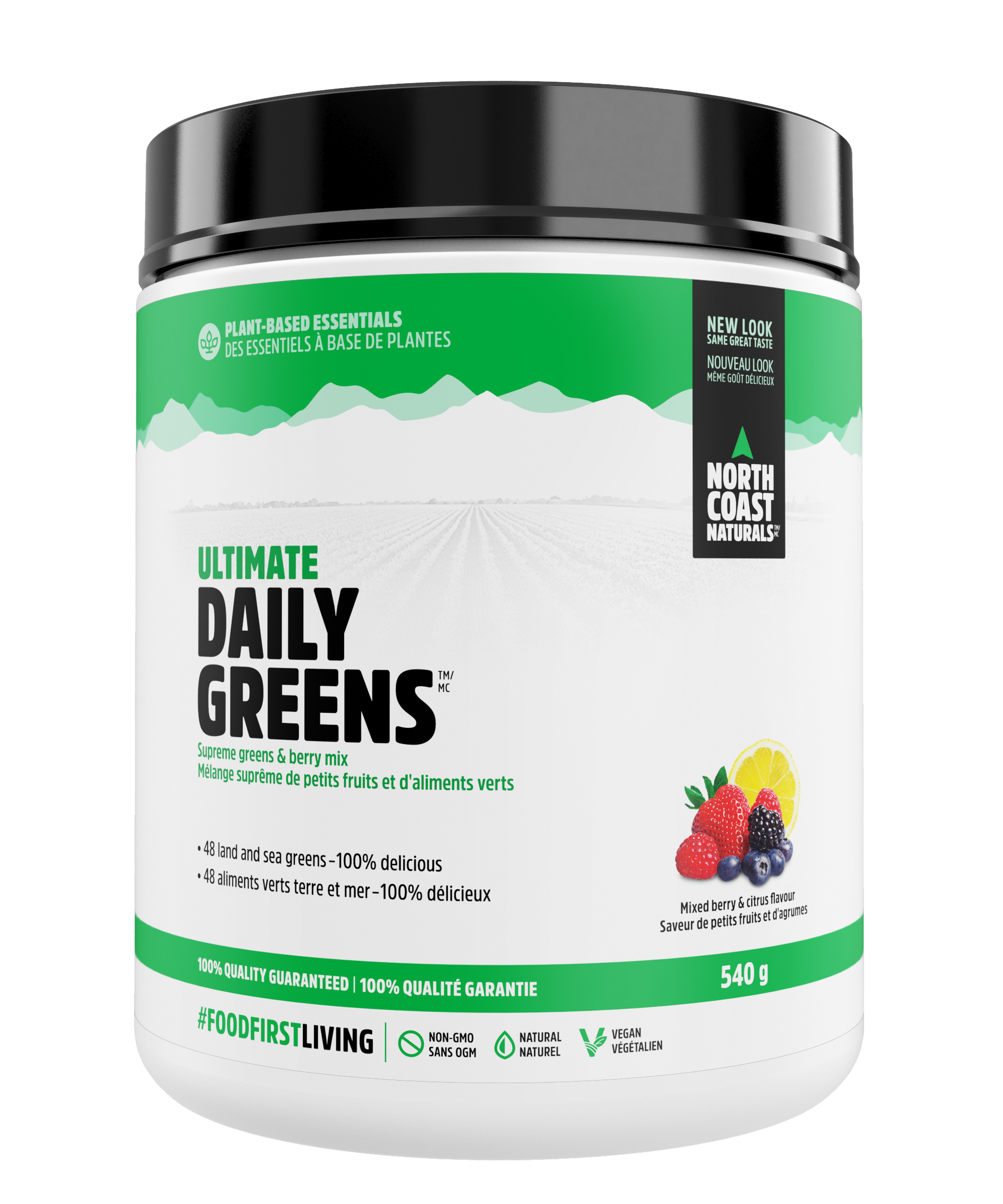 North Coast Naturals Ultimate Daily Greens - Mixed Berry & Citrus Flavour (540g) - Lifestyle Markets
