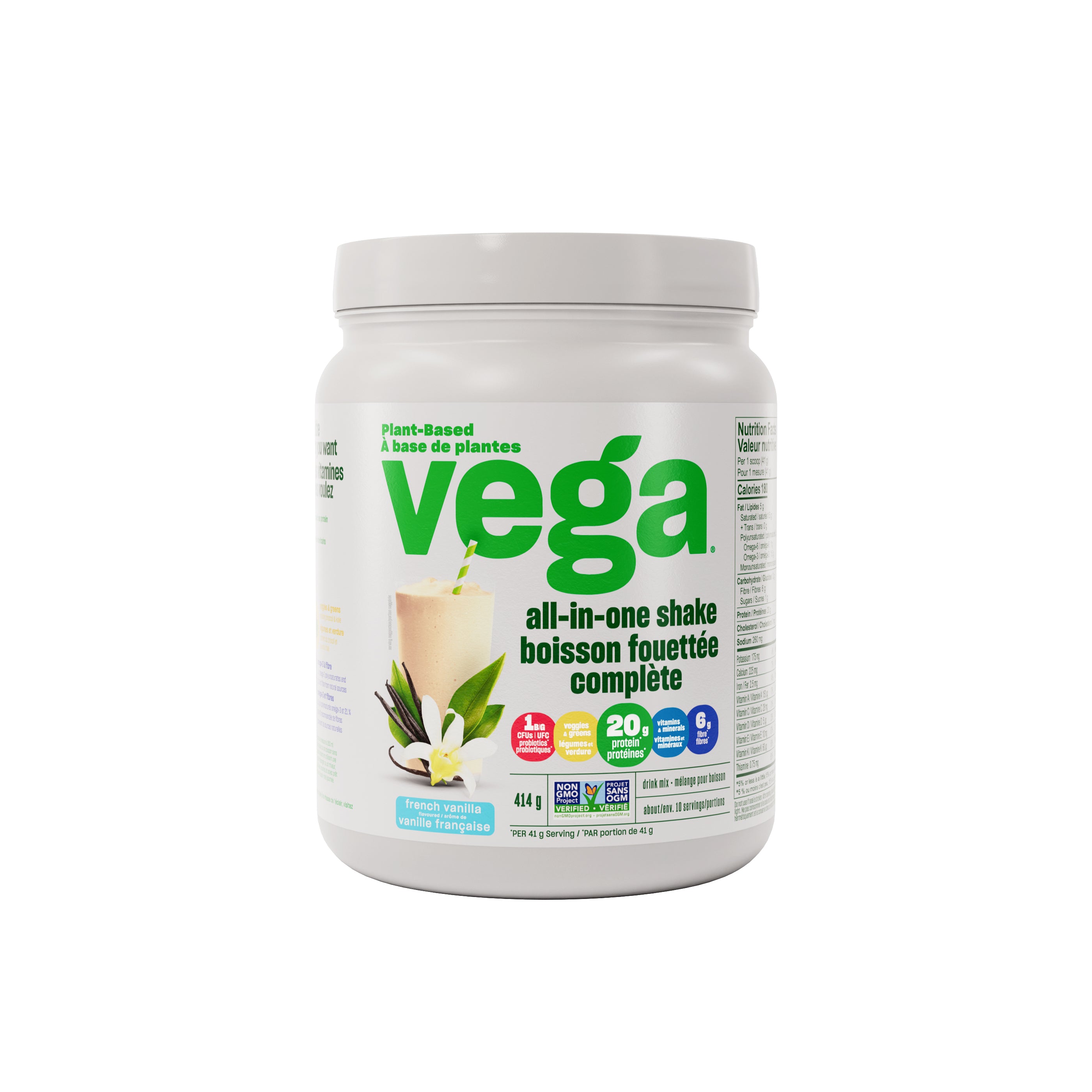 Vega One All in One Shake - French Vanilla - Lifestyle Markets