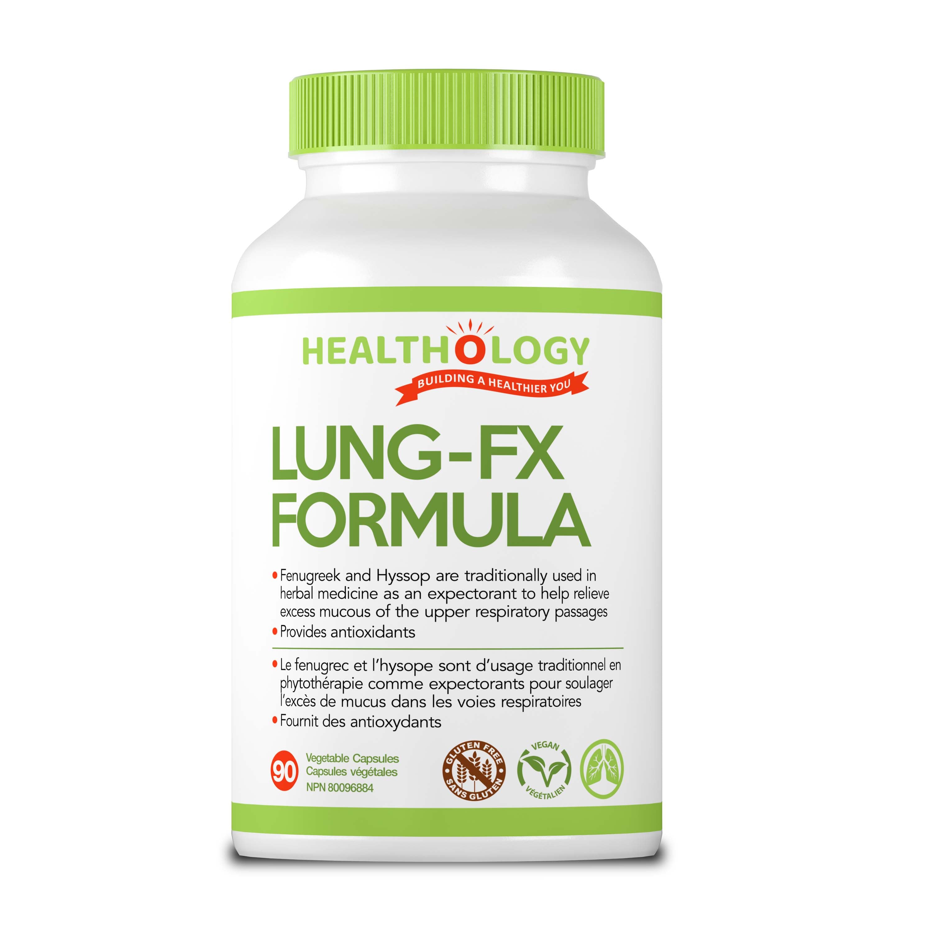 Healthology Lung-FX Formula (90 vcaps) - Lifestyle Markets