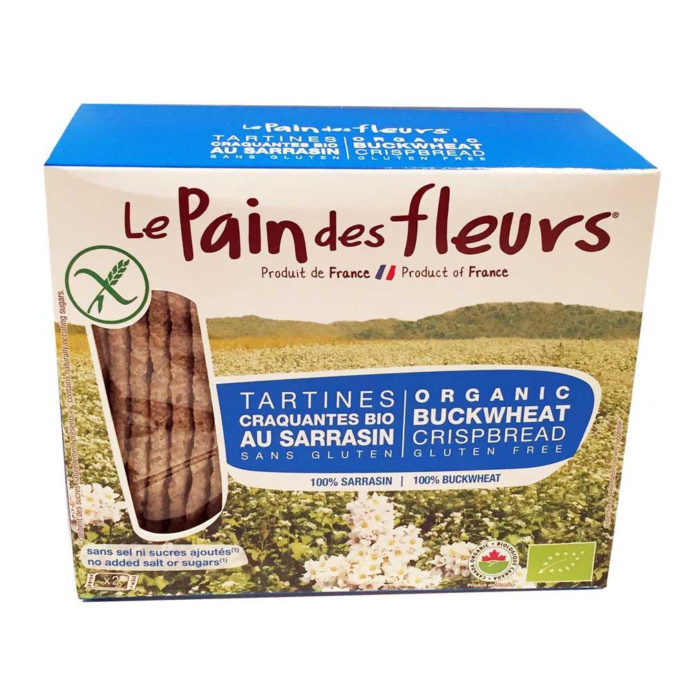 Le Pain des fleurs Organic Buckwheat Crispbread No Salt (150g) - Lifestyle Markets