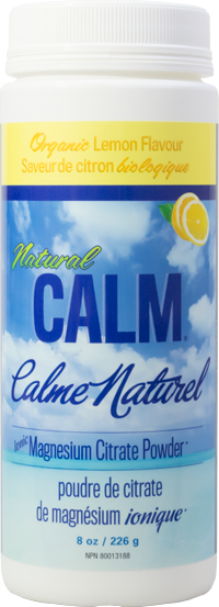 Natural Calm Magnesium Citrate Powder - Lemon (226g) - Lifestyle Markets